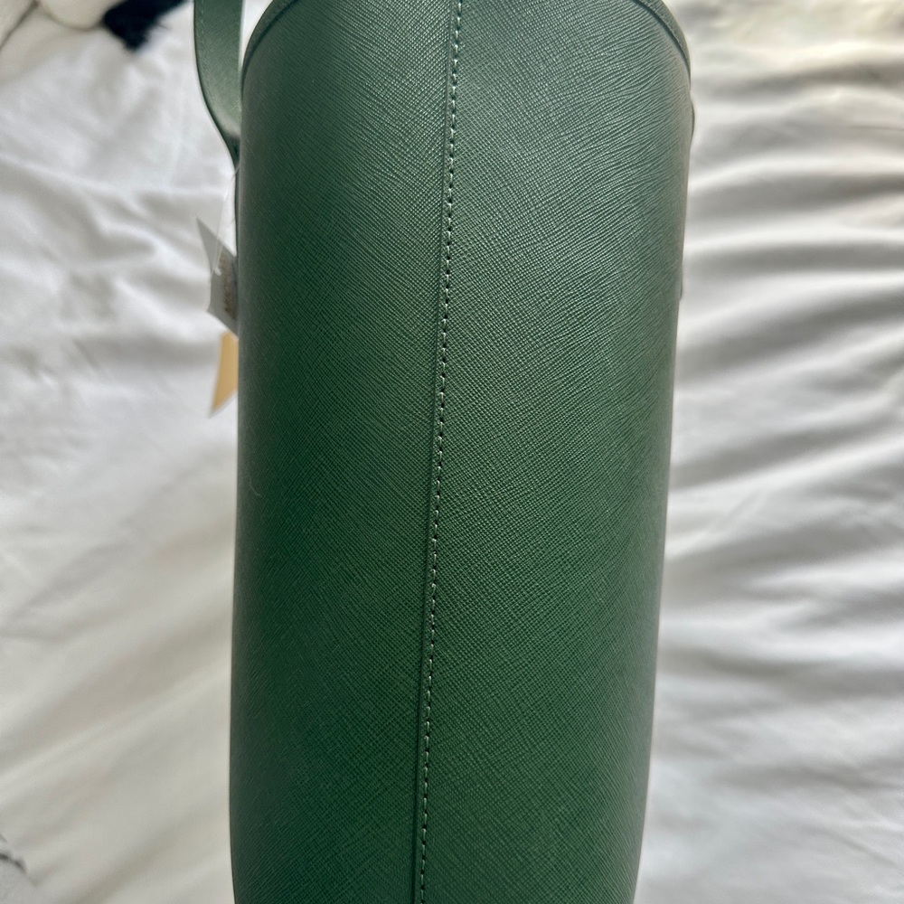 Michael Kors Microstud Center Stripe Small Travel Tote – Moss (NWT) - Picture 10 of 14